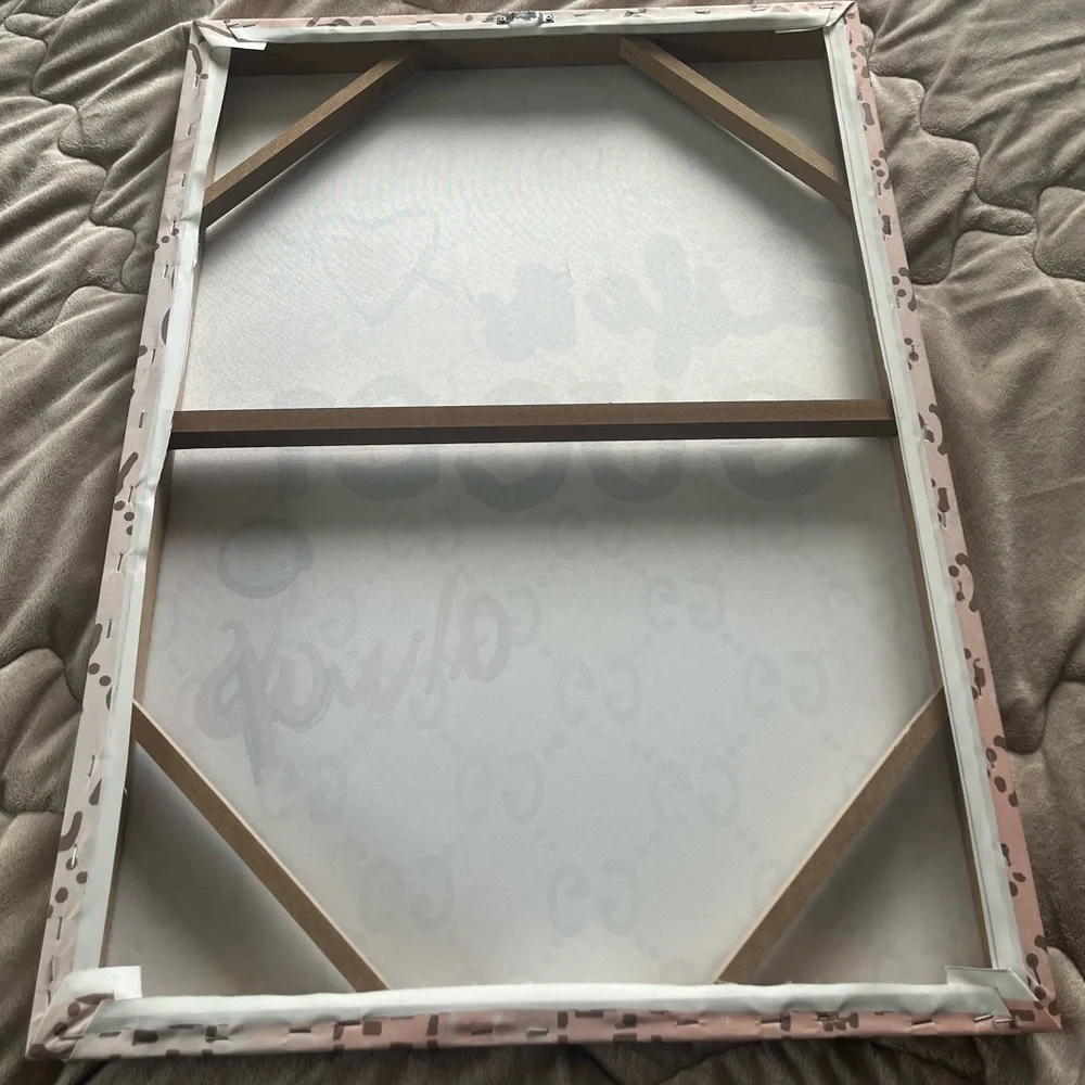 Life is Gucci always Pink barbiecore painting print‎
